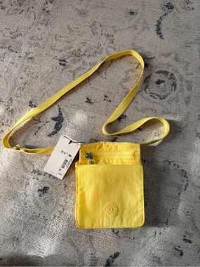 Kipling Sunny Yellow Mini Crossbody Bag